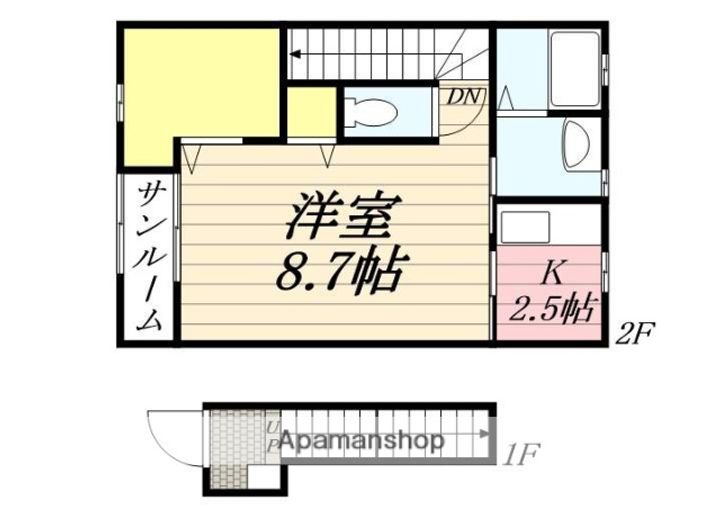大分県日田市大字友田の賃貸アパート205の間取り