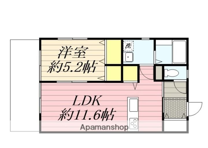 カーサグランデ201の間取り