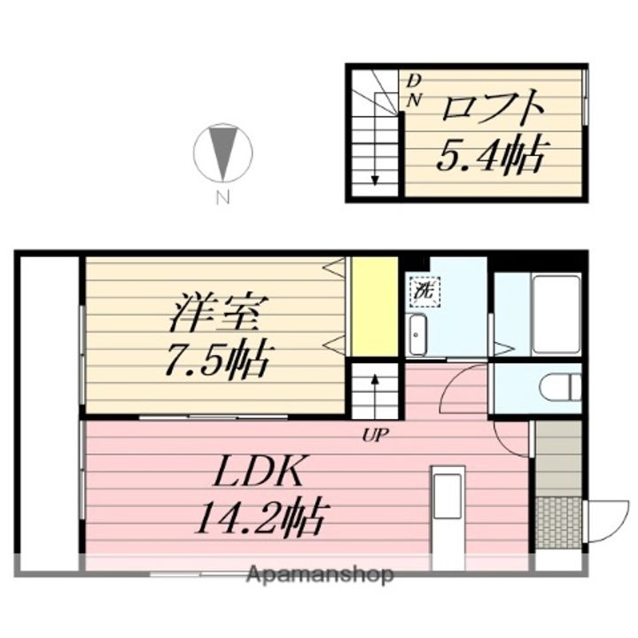 佐賀県三養基郡みやき町大字白壁の賃貸アパート205の間取り