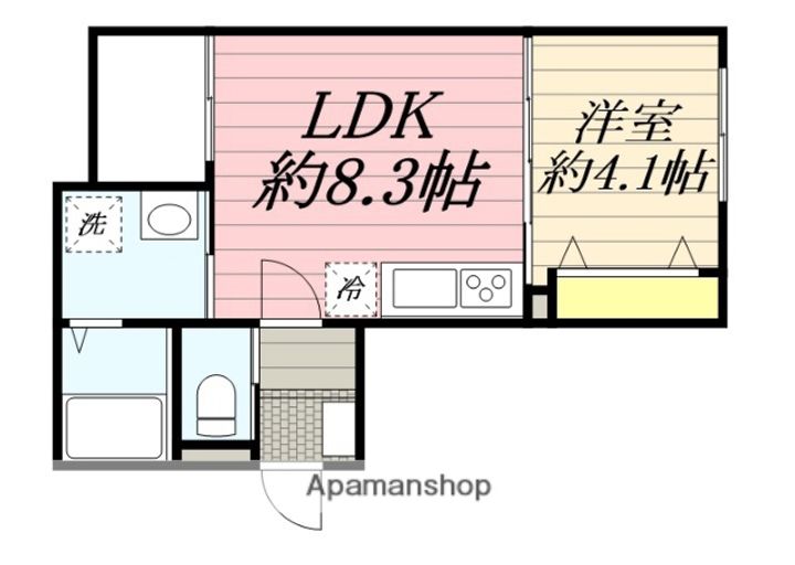 福岡県久留米市田主丸町田主丸の賃貸アパート301の間取り