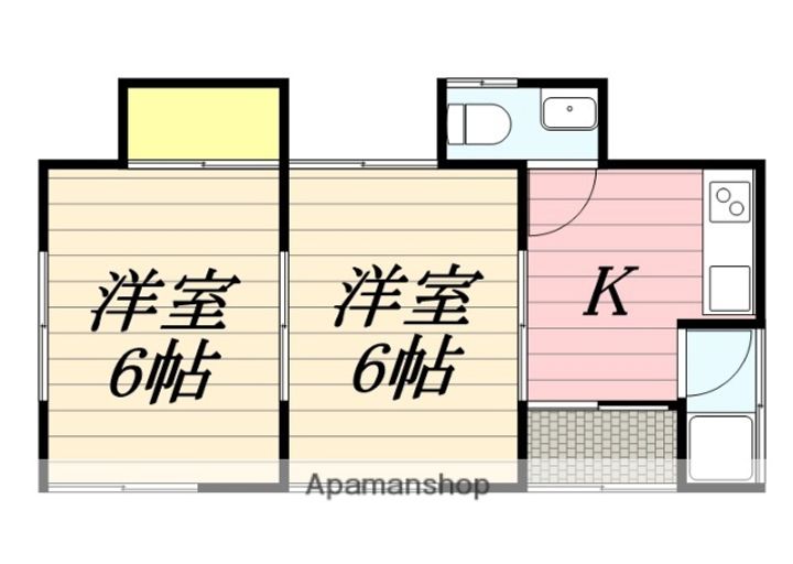 大分県日田市豆田町の賃貸アパート202の間取り