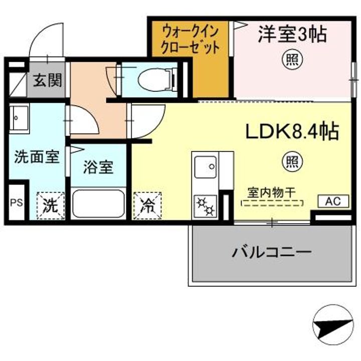 フリーデンやりたの間取り