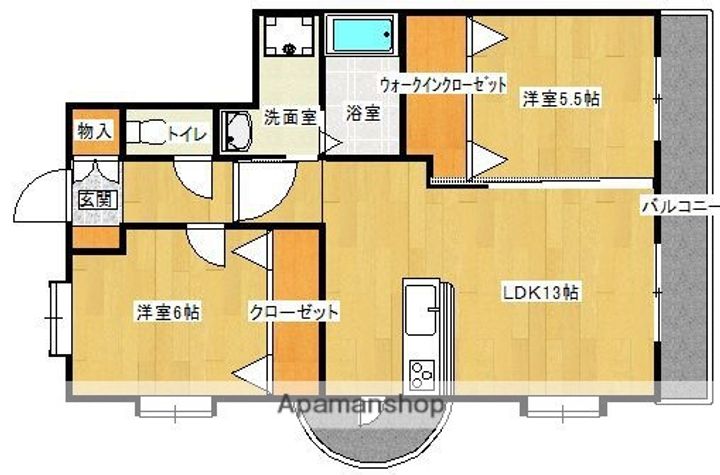スカイアート10103.の間取り