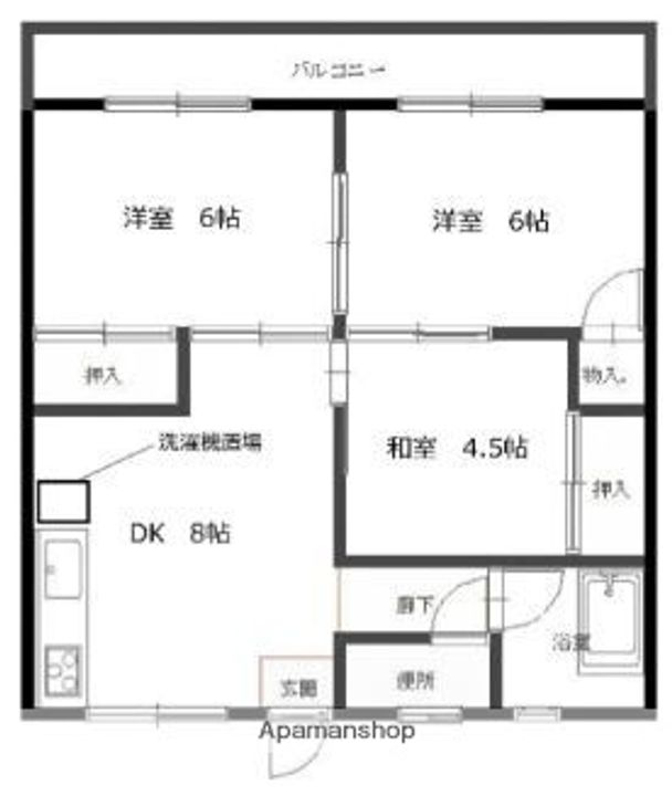 原ビルⅡ403の間取り