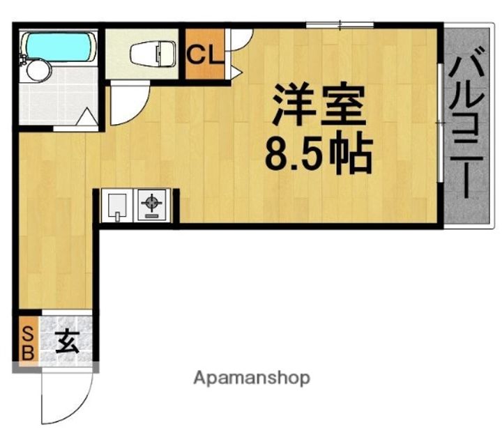 セイント高取405の間取り