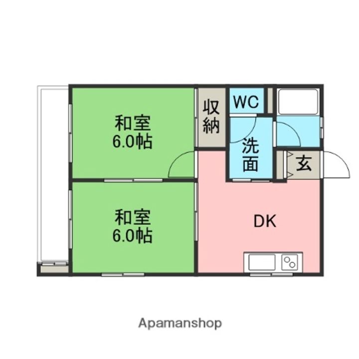 ハイサンルーフ福重の間取り