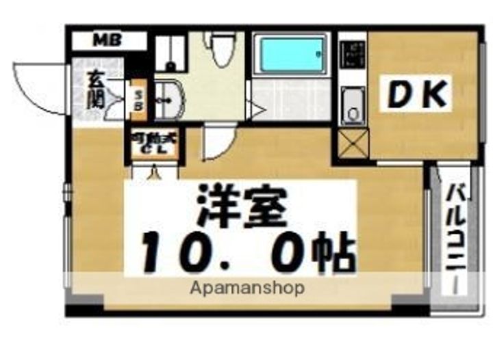 KDXレジデンス西新の間取り