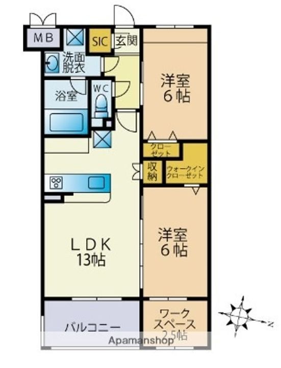 パストラルの間取り
