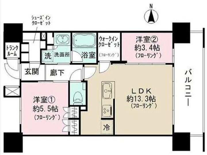 パークホームズ大濠公園フロントの間取り