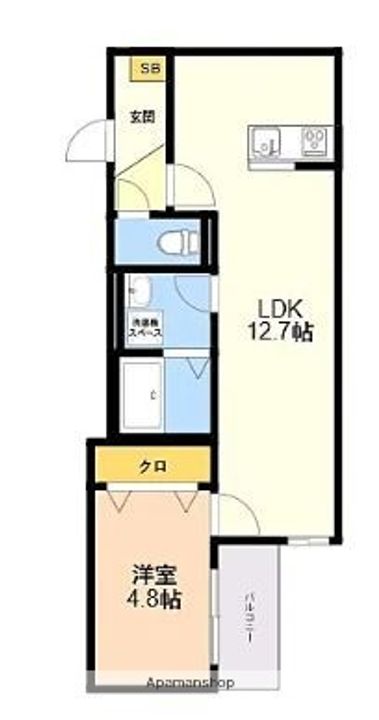 GRACIA西新の間取り