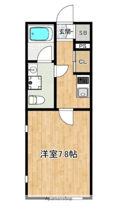 (仮)原3丁目アパートA棟の間取り