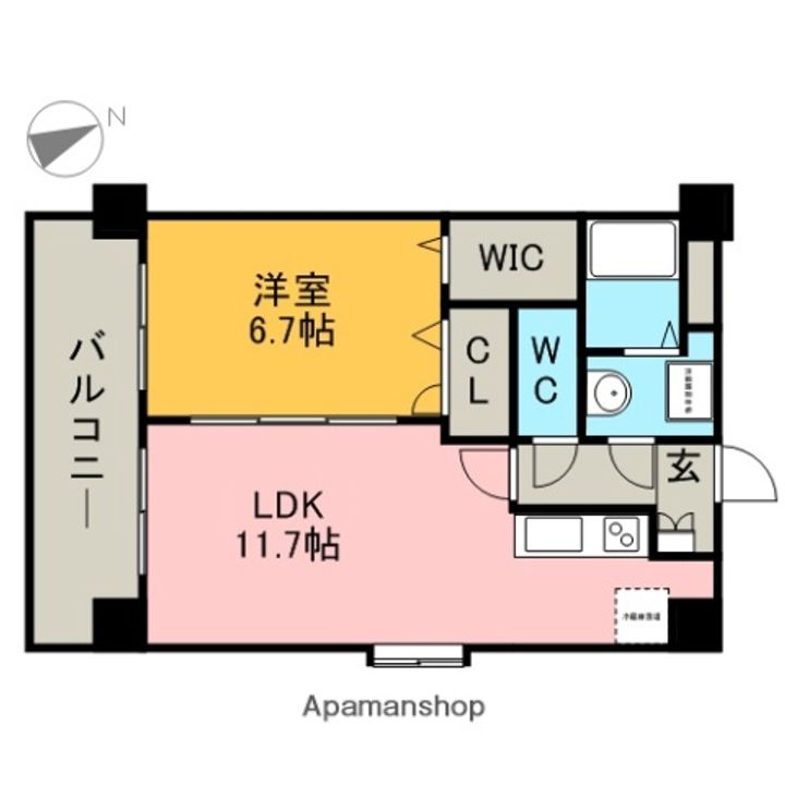 ベスタ櫛原201の間取り