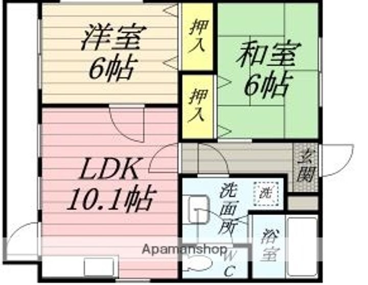 ルミエール大善寺203の間取り