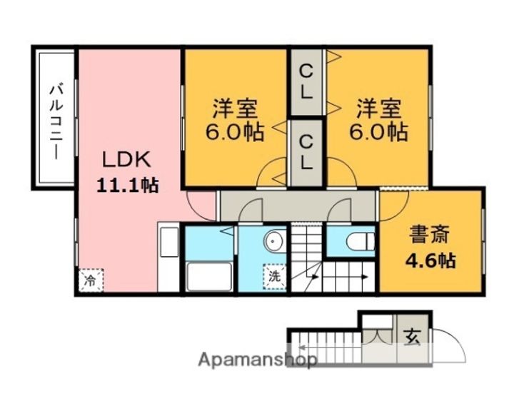グランドアマレーⅥ番館の間取り