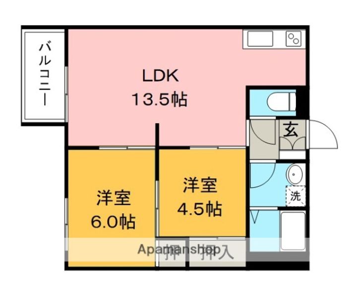 サンビレッジ津福の間取り