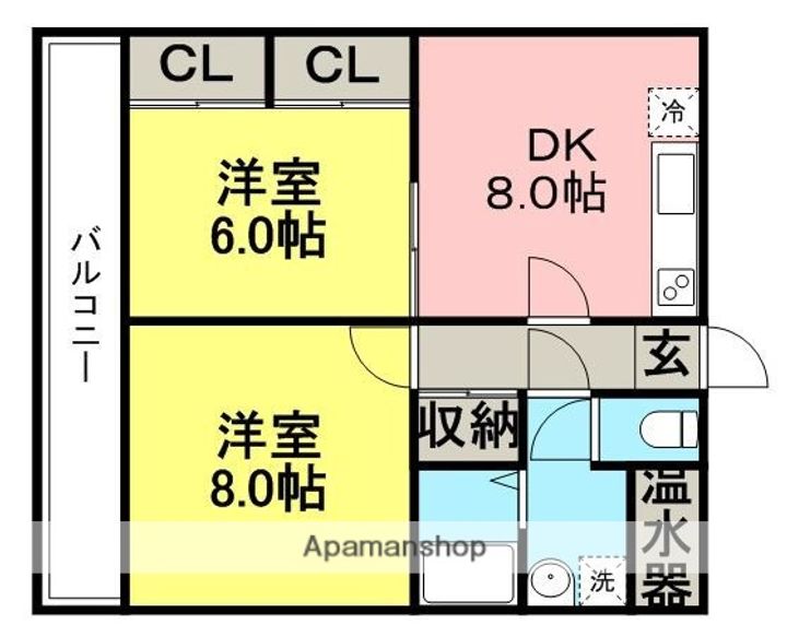 鎮西ビルの間取り