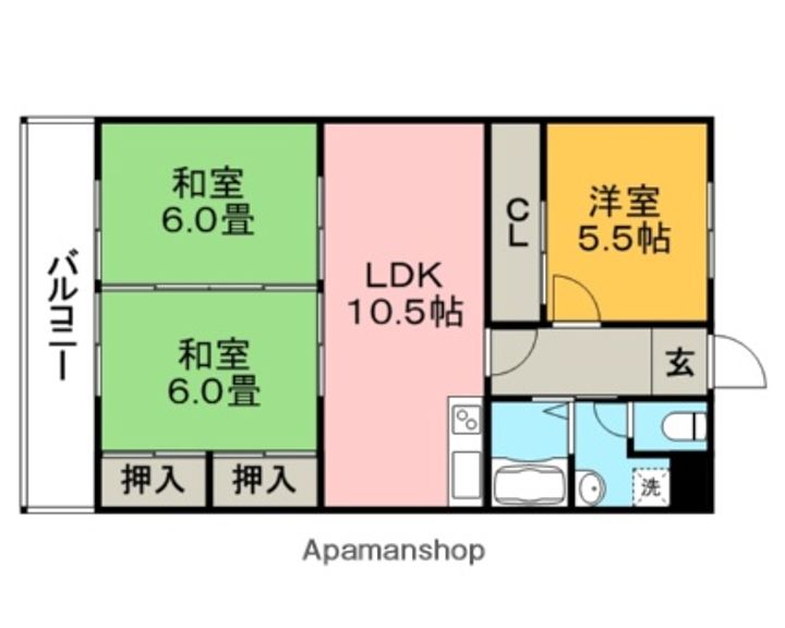 REステートビル402の間取り