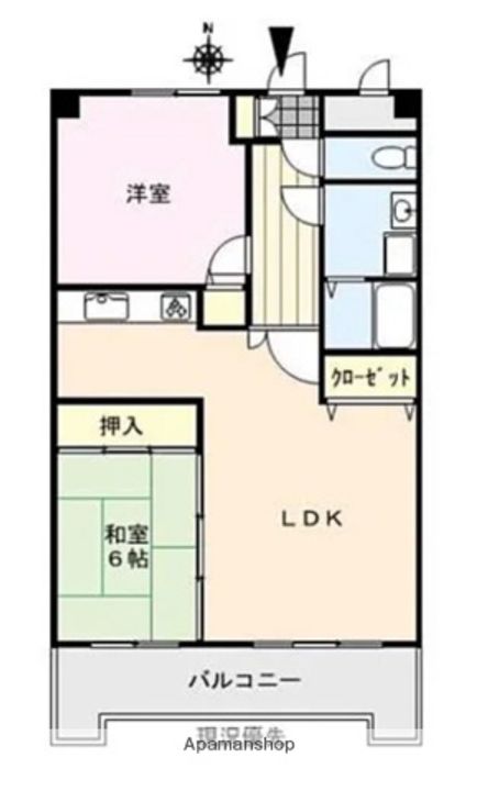 アザレ久留米403の間取り