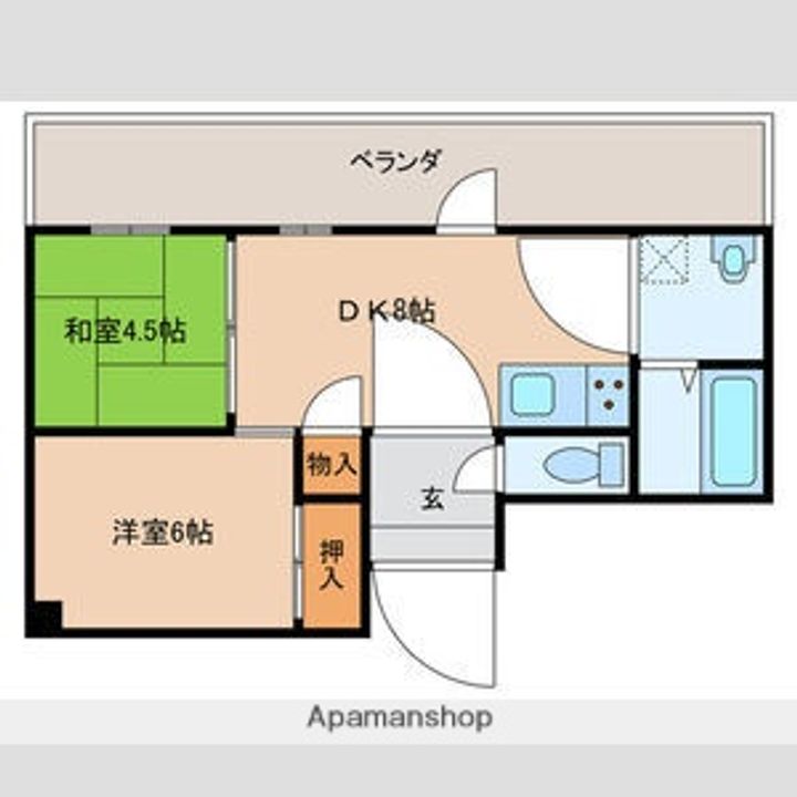 アイビーフラッツ405の間取り
