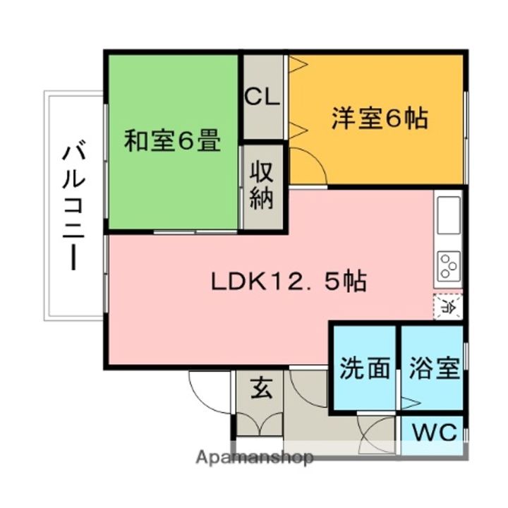 シャルムⅠの間取り