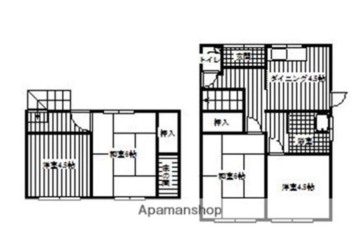 福岡県久留米市御井町(一戸建)の賃貸物件戸建ての間取り