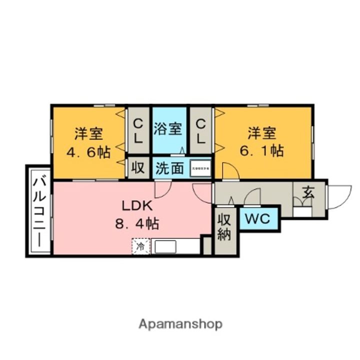 ティファニーの間取り