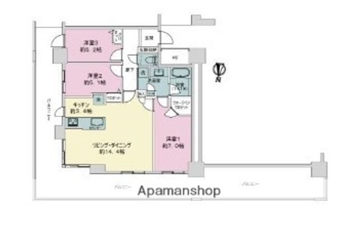 ザ・ライオンズ久留米ウェリスタワーの間取り
