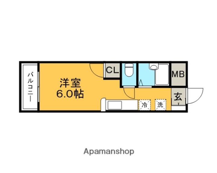 オーシャン本町405の間取り