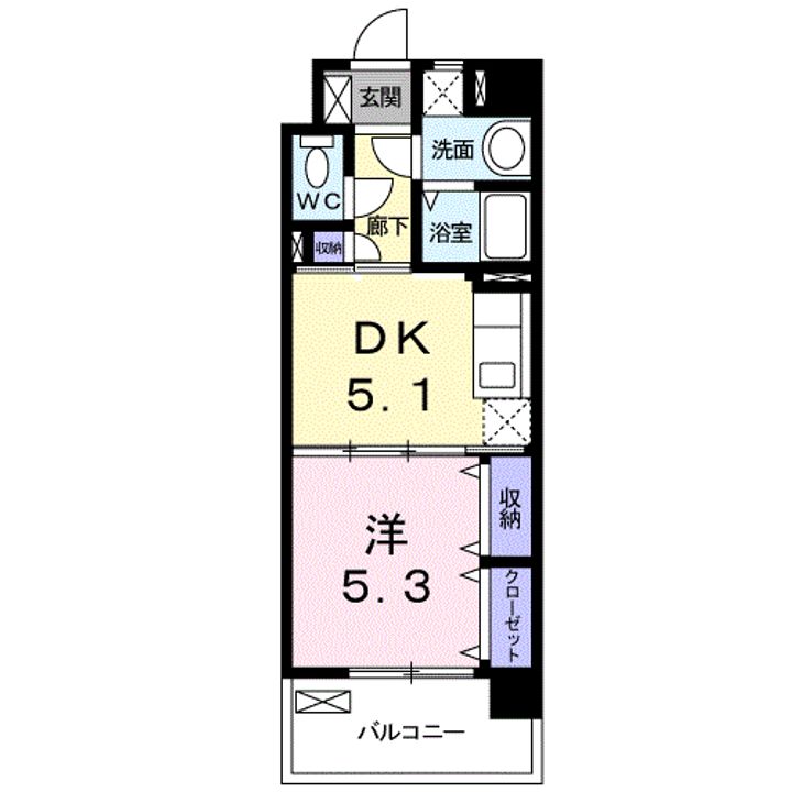 サンセール宮ノ陣の間取り