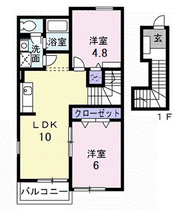 ベルメゾン壱番館の間取り