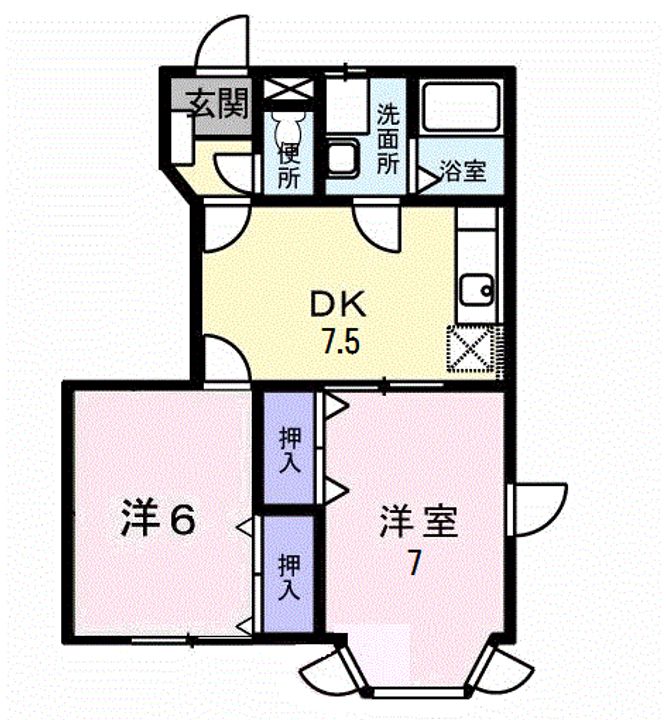 スクエアコートⅢの間取り