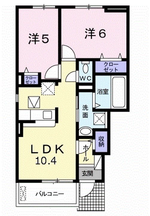 ベル リアン Cの間取り