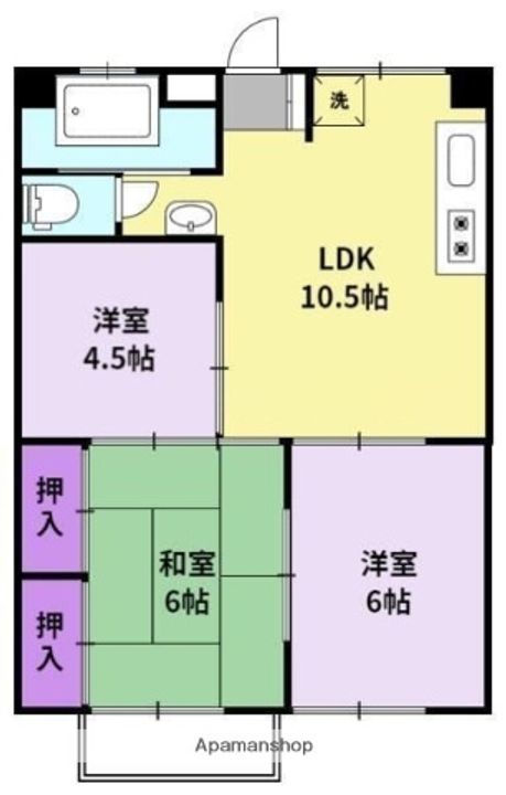 魚宗ビルの間取り