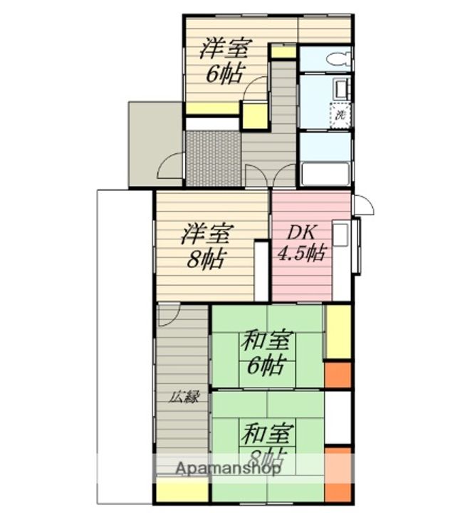 福岡県久留米市荒木町荒木(一戸建)の賃貸物件戸建ての間取り