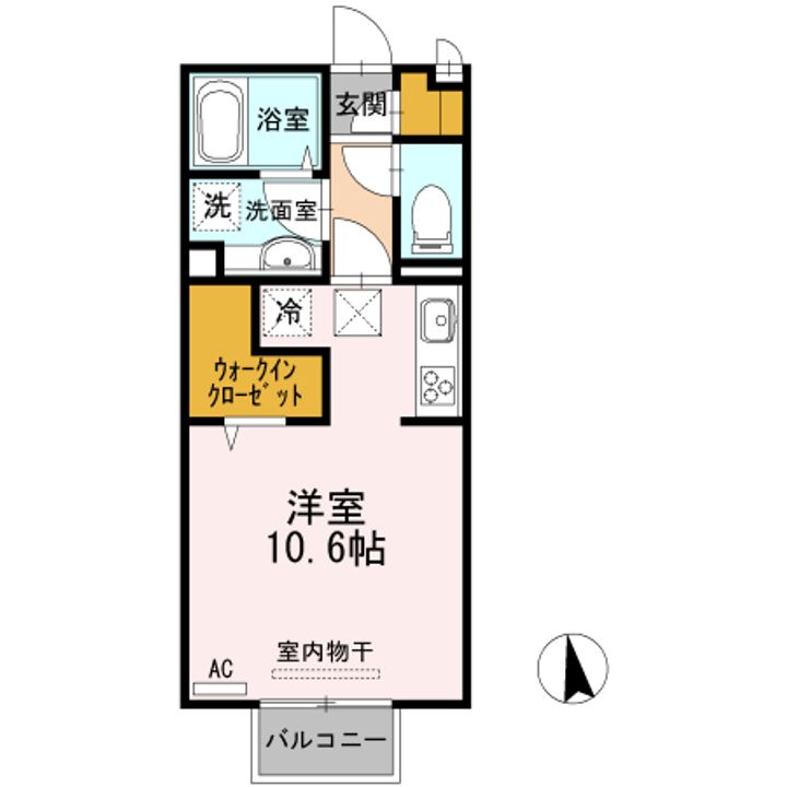 エントラール Aの間取り