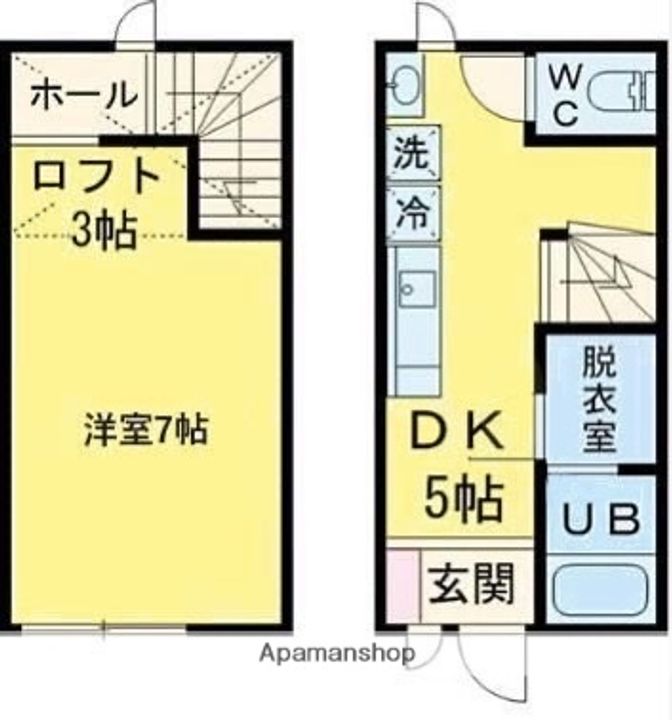 ヴォールデア田主丸B-6の間取り