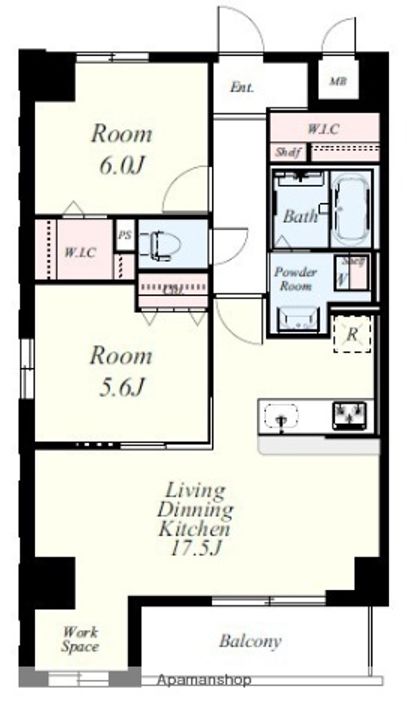 プラージュポインテ六ツ門の間取り