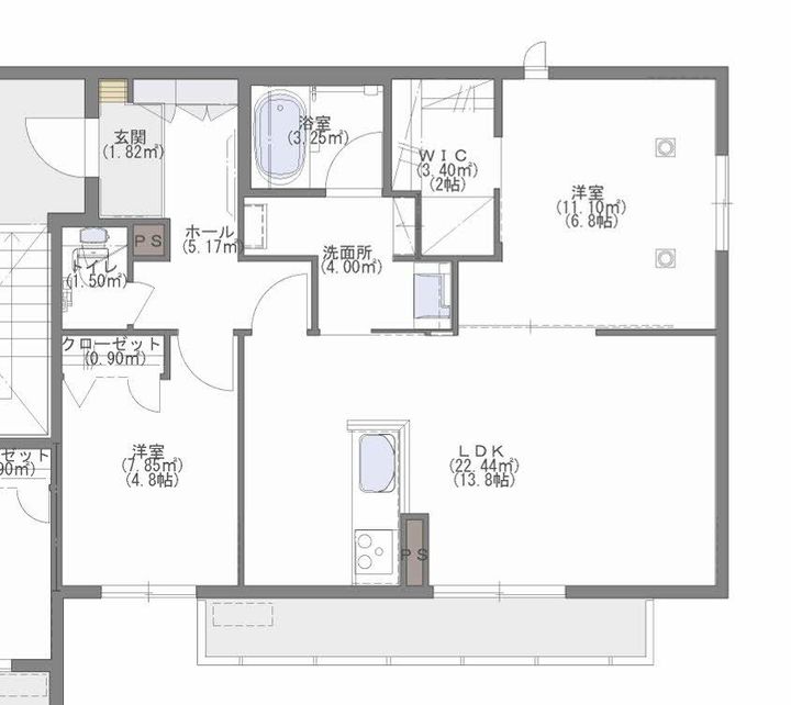 シエン・ド・デミオ 一番館の間取り
