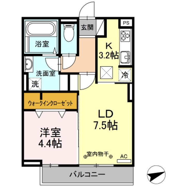 オッツ梅満の間取り