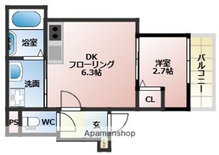 THE NOBLES 聖マリア病院前の間取り