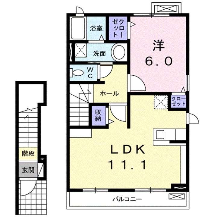 クレメントマタノの間取り