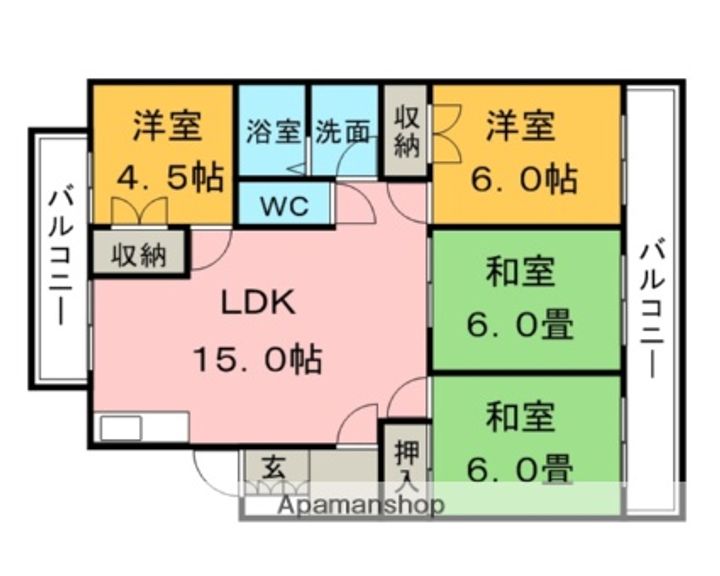 古賀第2ビル101の間取り