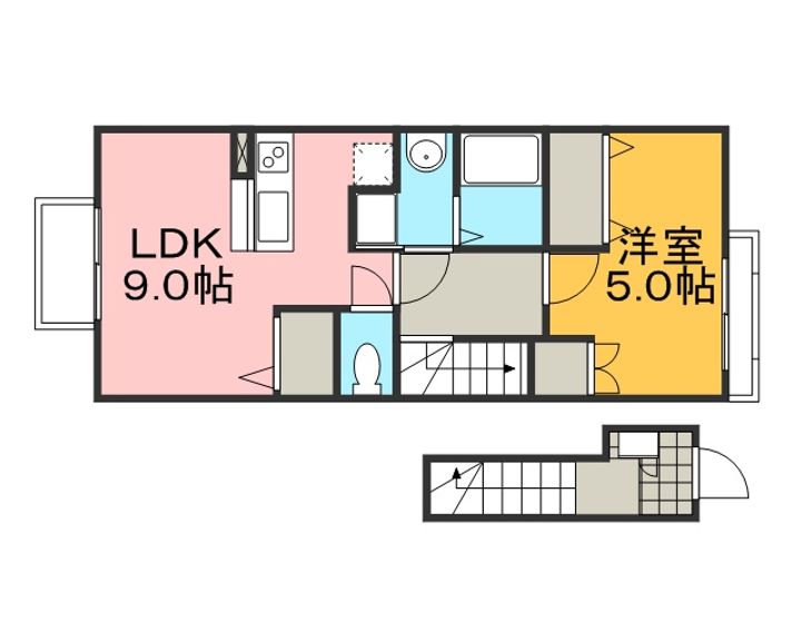 シャモニー壱番館の間取り