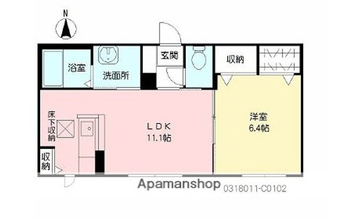 ブルーハイム彩Ⅱ C棟の間取り