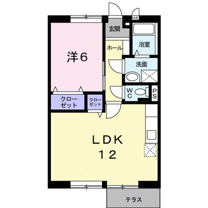 シャンアビテBの間取り