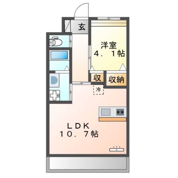 ボヌール楽市の間取り