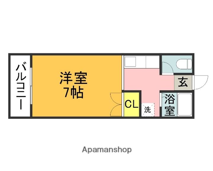 コーポみすず1-Hの間取り