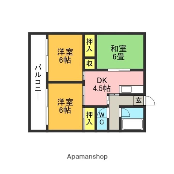 丸野ビル403の間取り