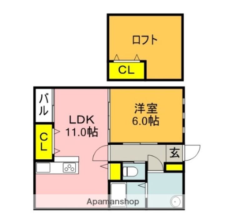 リッツハウス201の間取り