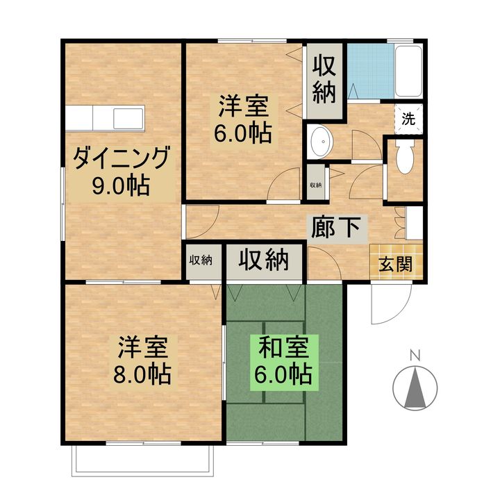 カインド池富101の間取り